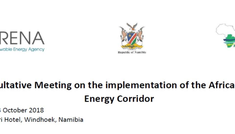 Image of Consultative Meeting on the way forward for the implementation of the Africa Clean Energy Corridor (ACEC), 22 – 23 October 2018, Windhoek, Namibia