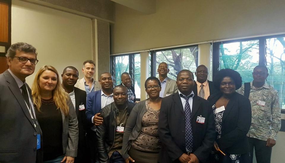 Image of Coordination meeting of SADC participants at the CTCN Regional Forum for National Designated Entities (NDEs)