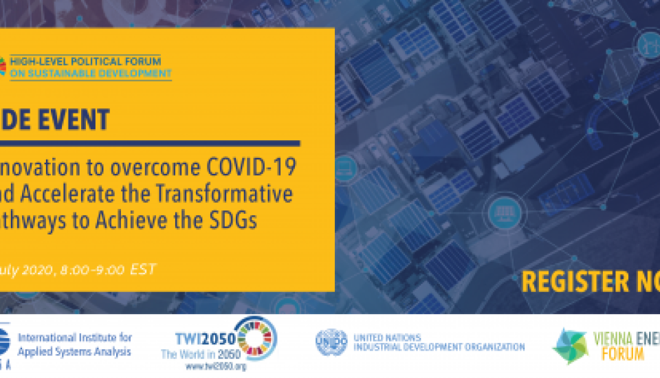 Image of Side Event at the High-level Political Forum: Innovation to Overcome COVID-19 and Accelerate the Transformative Pathways to Achieve the SDGs, 7 July 2020