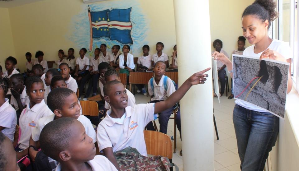 Image of ECREEE CONDUCTS ENERGY EFFICIENCY AND EXHIBITION LECTURE AT THE HIGH SCHOOL OF SÃO LORENÇO DOS ÓRGAOS IN CABO VERDE