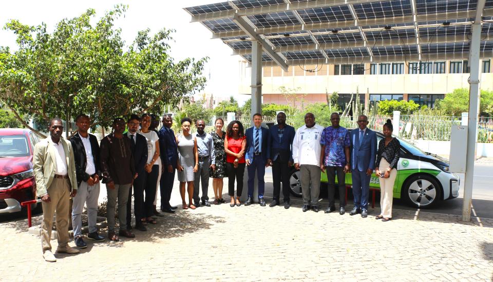 Image of The Centre for Renewable Energy and Energy Efficiency in Central Africa on a study tour in ECREEE