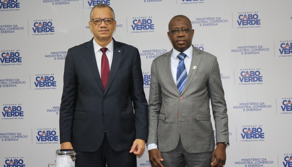 Image of Executive Director of ECREEE meets the Minister for Trade Industry and Energy of Cabo Verde