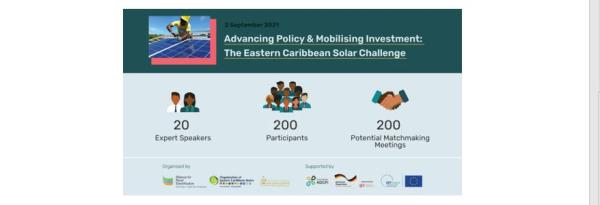 Image of Convocatoria al diálogo virtual: “Promoción de políticas y movilización de inversiones: el desafío solar del Caribe oriental”