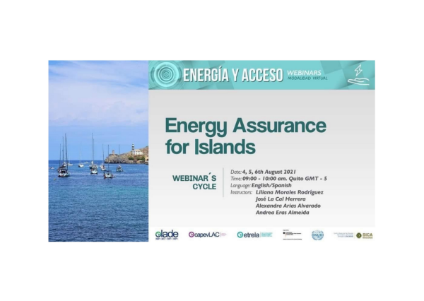 Image of WEBINARS CYCLE “ENERGY ASSURANCE FOR ISLANDS”