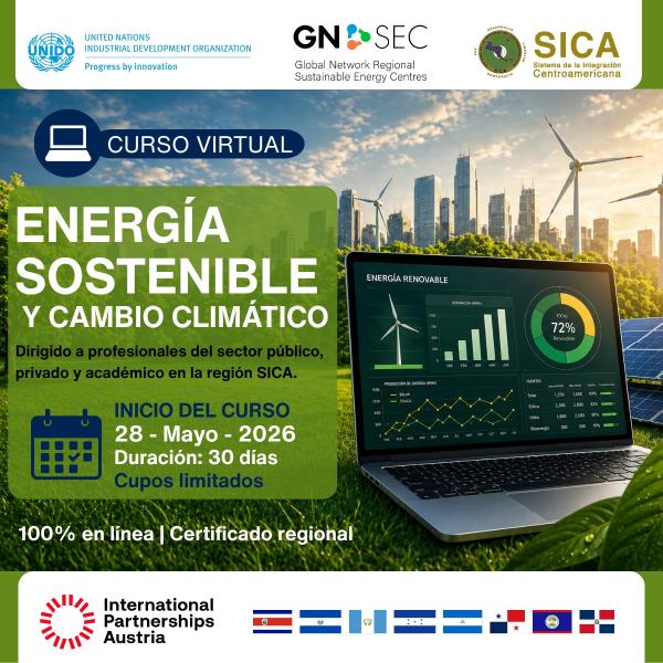 Image of Curso regional “Energía Sostenible y Cambio Climático” en países del SICA