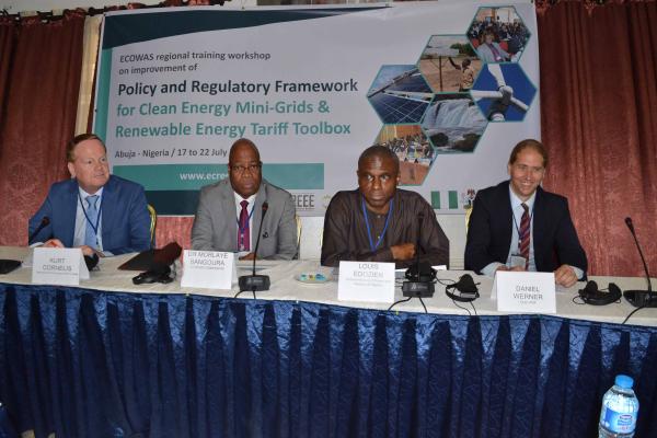 Image of ECOWAS workshop on policy and regulation for clean energy mini-grids and on the Renewable Energy Tariff Toolbox