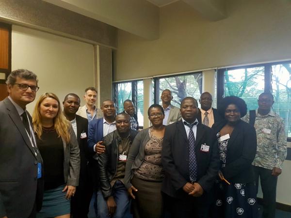 Image of Coordination meeting of SADC participants at the CTCN Regional Forum for National Designated Entities (NDEs)