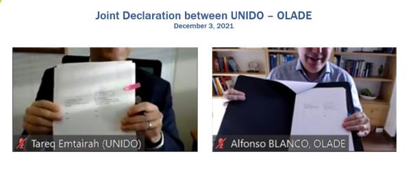 Image of En-ONUDI y OLADE firman Declaración Conjunta para fortalecer cooperación