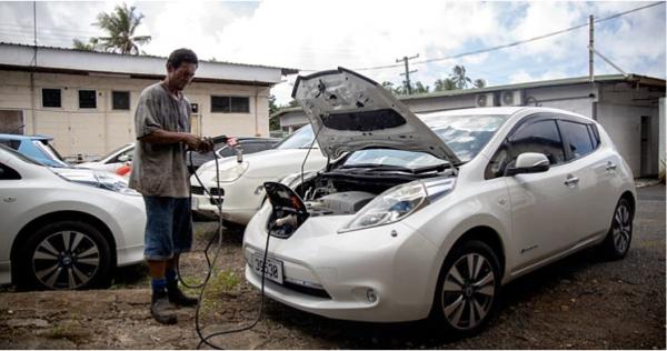 Image of Environmentally friendly electric cars available in Samoa