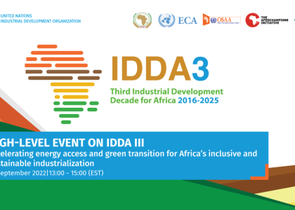 Image of GN-SEC at the 5th High-Level event on the Third Industrial Development Decade for Africa (IDDA III) at the UN General Assembly in New York