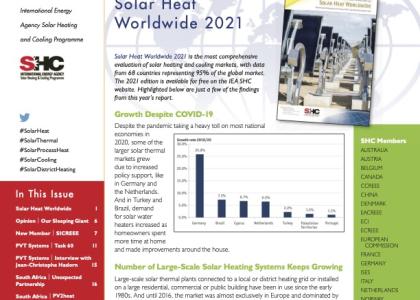Image of IEA SHC welcomes SICREEE in the newsletter SOLARUPDATE