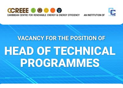 Image of Vacancy for the Position of Head of Technical Programmes