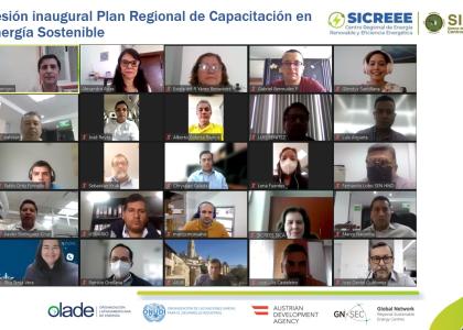 Image of SICREEE LANZA PLAN REGIONAL DE CAPACITACIÓN EN ENERGÍA SOSTENIBLE