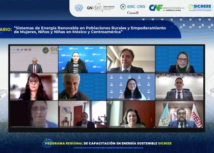 Image of SICREEE, IDRC y CAF reflexionan sobre el abordaje político, institucional y económico de la pobreza energética desde un enfoque de género en comunidades rurales de México y los países del SICA