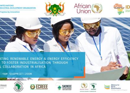 Image of Virtual side event: Accelerating renewable energy and energy efficiency markets to foster industrialization through regional collaboration in Africa, 21 November 2022