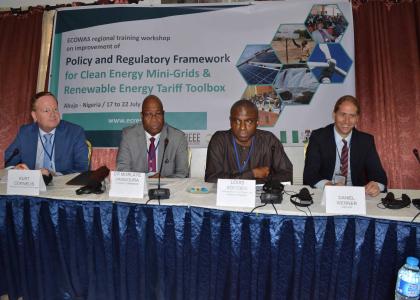 Image of ECOWAS workshop on policy and regulation for clean energy mini-grids and on the Renewable Energy Tariff Toolbox