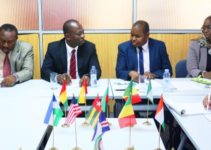 Image of WORKING VISIT TO ECREEE - ECOWAS COMMISSIONERS OF GENDER & HUMANITARIAN AFFAIRS AND INFORMATION COMMUNICATION TECHNOLOGY