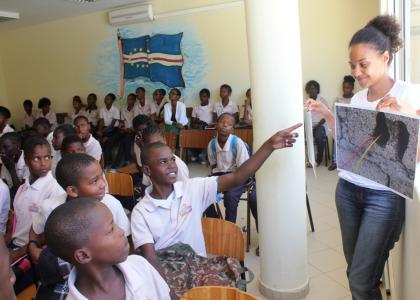 Image of ECREEE CONDUCTS ENERGY EFFICIENCY AND EXHIBITION LECTURE AT THE HIGH SCHOOL OF SÃO LORENÇO DOS ÓRGAOS IN CABO VERDE