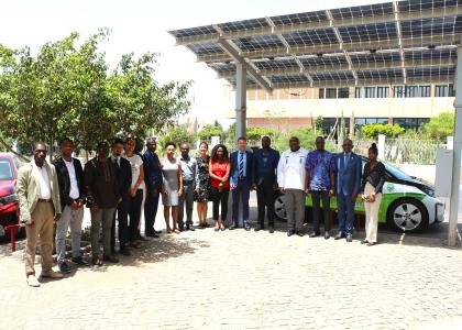 Image of The Centre for Renewable Energy and Energy Efficiency in Central Africa on a study tour in ECREEE