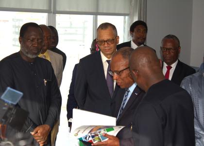 Image of Prime minister of Cabo Verde and President of the ECOWAS Commission in new ECREEE premises