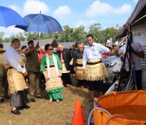 Image of Their Majesties' visit to the PCREEE booth @ the Tongatapu Agriculture Show - 22/06/19