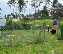 Image of Tonga DoE Solar Water Pump monitoring & meter reading site visits during the PCREEE – DoE joint mission to Vava'u.