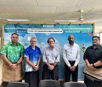 Image of Dr. Albert Binger Secretary-General of the SIDS DOCK paid a courtesy visit to PCREEE office 31 October 2024