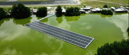 Image of Floating Solar Photovoltaic System Installation Completed in Tuvalu
