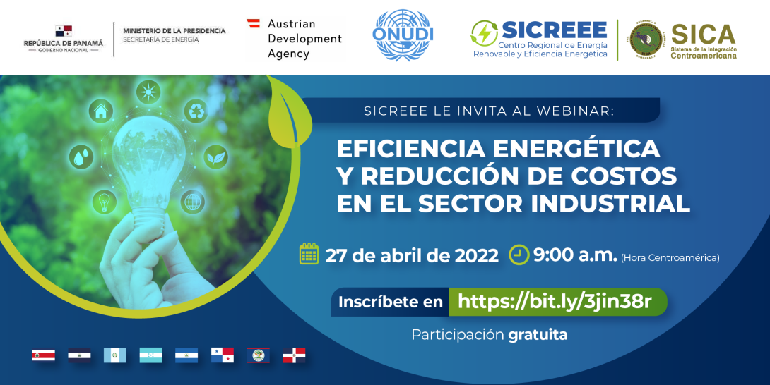 Image of SICREEE invita a participar en el webinario: “Eficiencia Energética y Reducción de Costos en el Sector Industrial”