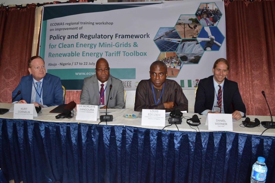 Image of ECOWAS workshop on policy and regulation for clean energy mini-grids and on the Renewable Energy Tariff Toolbox