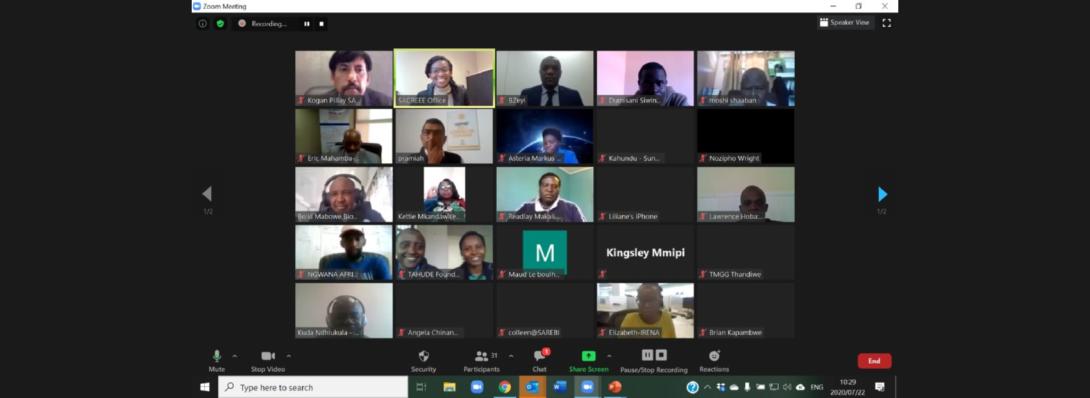 Image of SADC Renewable Energy Entrepreneurship Support Facility Hosted a Virtual Introductory Meeting for the Successful Renewable Energy Entrepreneurs